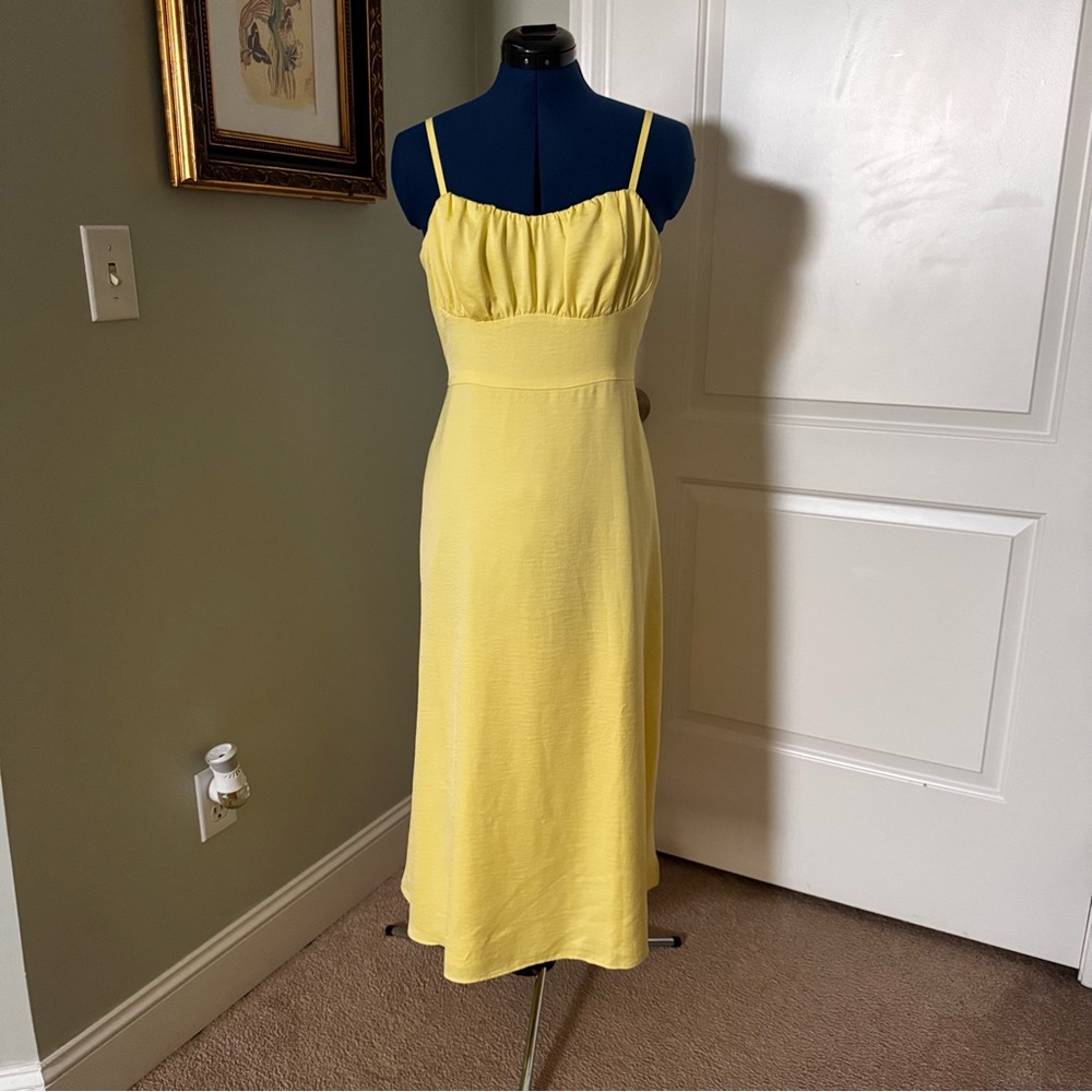 Yellow Spaghetti Strap Dress
